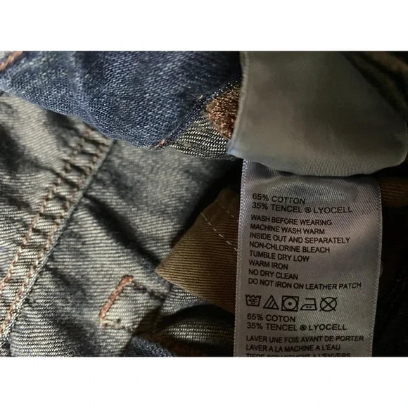 Tommy Bahama Mens Classic Fit Jeans 38x32 Cotton Tencel Stretch Blue Dark Wash - Picture 4 of 4